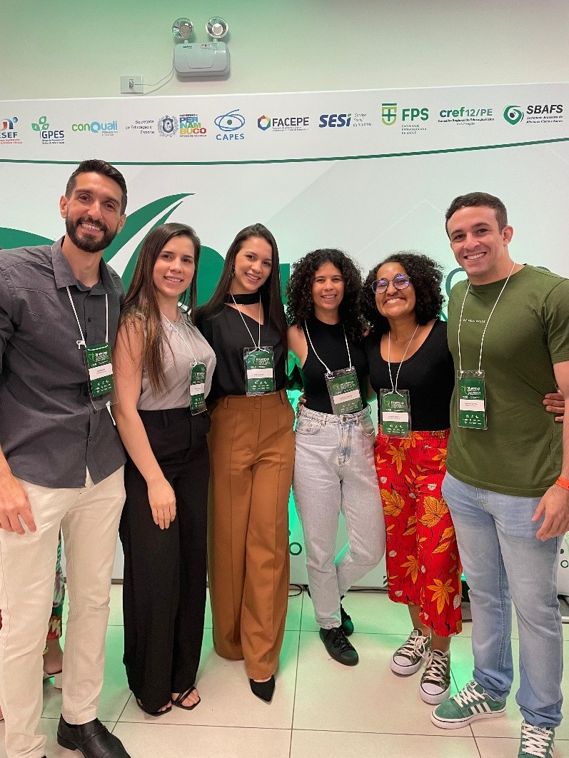 Docente e discentes do Programa Associado de Pós-Graduação em Ciências do Movimento (PAPGCM) Aluísio Andrade Lima, Marcela Felício, Marília Felício, Daniele Araújo, Radmila Arantes, Christian Oliveira